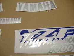 Yamaha 1000R 1997 Thunderace blue decals
