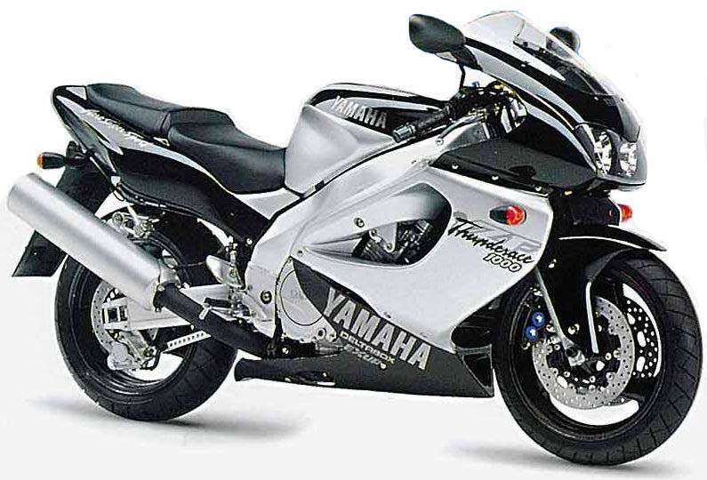 Yamaha YZF 1000R 1996 black stickers kit