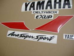 Yamaha 1000R 1996 white complete sticker kit