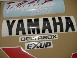 Yamaha 1000R 1996 white decals kit 