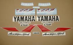 Yamaha YZF 1000R 1996 white stickers kit