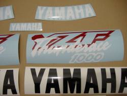 Yamaha 1000R 1996 white full decals kit