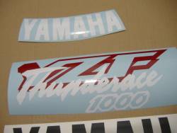Yamaha 1000R 1996 Thunderace white decals
