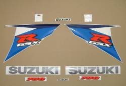 Suzuki GSXR 750 2010 white labels graphics