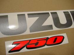 Suzuki GSX-R 750 2010 white decals kit 