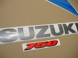 Suzuki gsx-r 750 2010 white blue decals