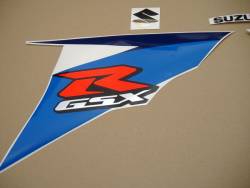 Suzuki GSXR 750 2010 white decal set