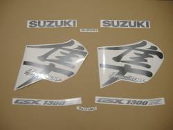 Suzuki Hayabusa GSX1300R 2004 black decals