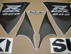Suzuki GSXR 600 SRAD red full decals kit