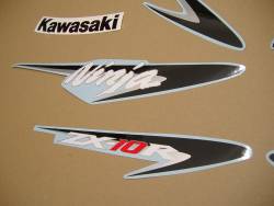 Kawasaki ZX10R 2007 Ninja green stickers