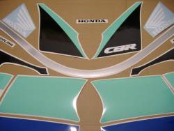 Honda 600 F2 1991 green full decals kit