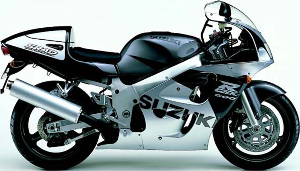 Suzuki 600 1998 silver stickers kit
