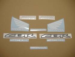 Honda CBR 250R 2011 red reproduction stickers