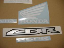 Honda CBR 250R 2011 red decals kit 