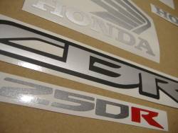 Honda CBR 250R 2012 black decals kit 