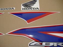 Honda CBR 125R 2012 white reproduction stickers