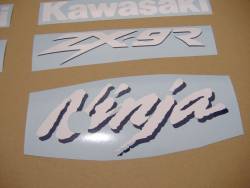 Kawasaki ZX9R 1999 Ninja green stickers