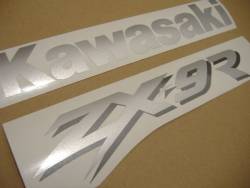 Kawasaki ZX 9R 1999 black stickers kit