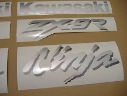 Kawasaki ZX 9R 1999 black full stickers set