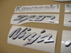 Kawasaki ZX9R 1998 blue complete sticker set