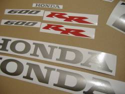 Honda CBR 600RR 2005 black stickers set