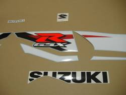 Suzuki GSX-R 1000 2012 white blue adhesives set