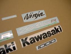 Kawasaki ZX10R 2012 Ninja green stickers