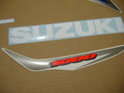 Suzuki GSX-R 1000 K8 white blue complete decal set