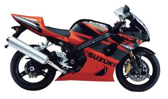 Suzuki gsxr 1000 2004 k3 orange black graphics 