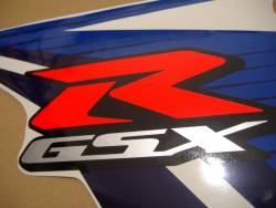 Suzuki gsx-r 600 2012 white labels graphics