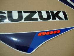 Suzuki GSX-R 600 2012 white graphics set