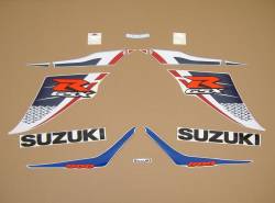 Suzuki GSXR 600 L3 white full stickers set