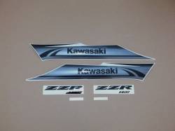 Kawasaki ZZR 1400 2010 Ninja black stickers set