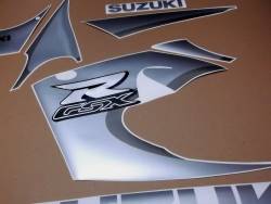 Suzuki gsx-r 600 1999 black complete sticker kit