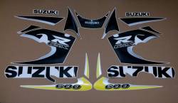 Suzuki GSXR 600 SRAD yellow full decals kit