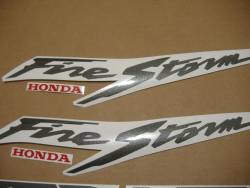 Honda vtr 1000F 1999 silver full decals kit