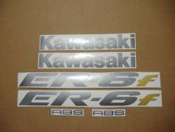 Kawasaki ER-6F 2006 650R black stickers