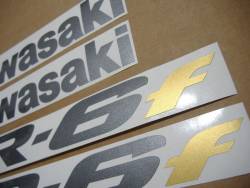 Kawasaki ER 6F 2006 black stickers kit