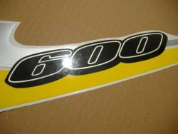 Suzuki GSXR 600 SRAD yellow stickers
