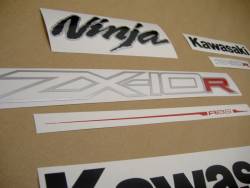 Kawasaki ZX 10R 2012 black ABS stickers kit