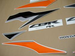 Honda cbr 600rr 2010 orange graphics kit