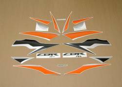 Honda CBR 600RR 2010 orange stickers kit