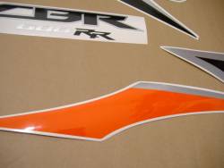 Honda 600RR 2010 orange full decals kit