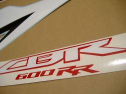 Honda 600RR 2009 black stickers set
