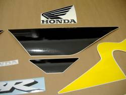 Honda 600 F4i 2002 yellow logo graphics