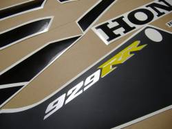 Honda CBR 929RR 2001 SC44 yellow logo graphics