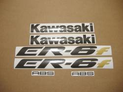 Kawasaki ER 6F 2007 silver adhesives set
