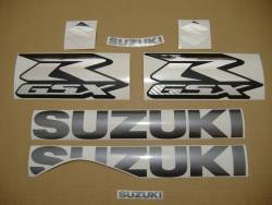 Suzuki GSX-R 1000 2009 white decals kit 