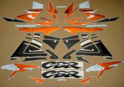 Honda 600f f3 1998 1997 orange black decals set