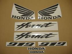 Honda 919F 2005 Hornet silver decals set